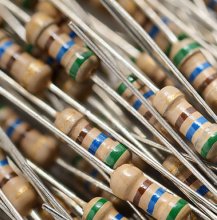 مقاومت یک میلیون  اهم 1/4 وات  5% بسته 30 عددی