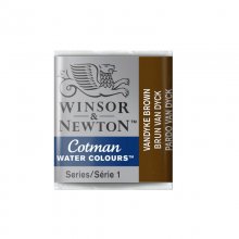 قرص آبرنگ نیمه وینزور قهوه ای  شماره 676