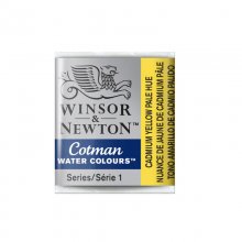 قرص آبرنگ نیمه وینزور زرد Cadmium Yello Pale Hue شماره 119